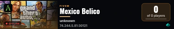 Mexico Belico live status badge