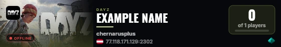 EXAMPLE NAME live status badge