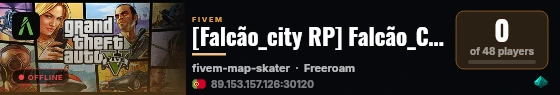 [Falcão_city RP] Falcão_City RP live status badge
