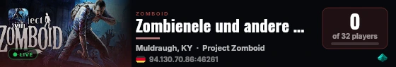 Zombienele und andere Horrorkreaturen live status badge
