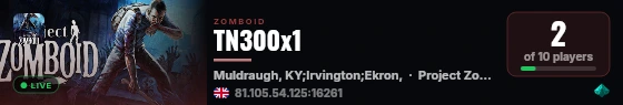 TN300x1 live status badge