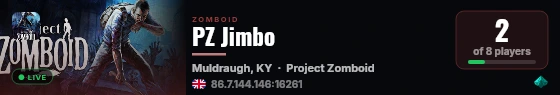 PZ Jimbo live status badge