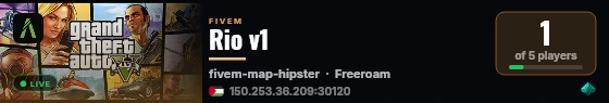 Rio v1 live status badge