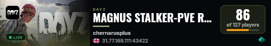 MAGNUS STALKER-PVE RED: CARS live status badge