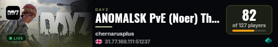 ANOMALSK PvE (Noer) The Expendables DayZ by Dr.Day live status badge