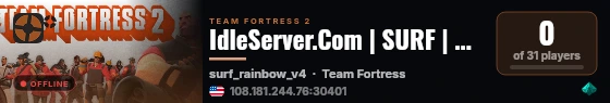 IdleServer.Com | SURF | SURF_06 live status badge