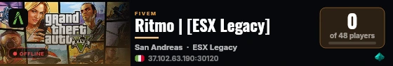 Ritmo | [ESX Legacy] live status badge