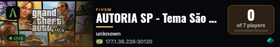 AUTORIA SP - Tema São Paulo live status badge