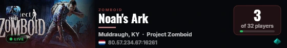 Noah's Ark live status badge