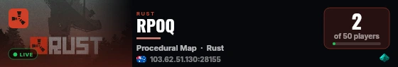 RPOQ live status badge