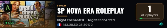 SP NOVA ERA ROLEPLAY live status badge