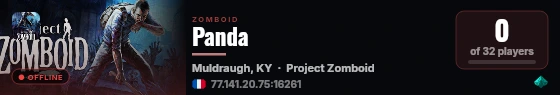 Panda live status badge