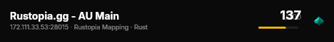 Rustopia.gg - AU Main live status badge