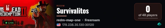 Survivalitos live status badge