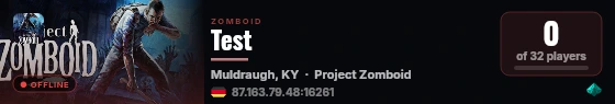 Test live status badge