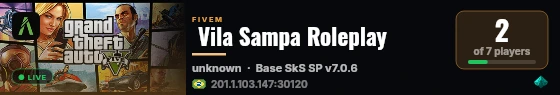  Vila Sampa Roleplay live status badge