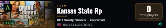 Kansas State Rp live status badge