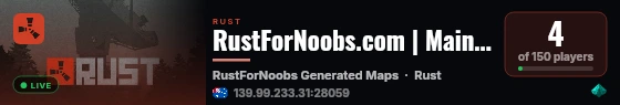 RustForNoobs.com | Main | Weekly | AU live status badge