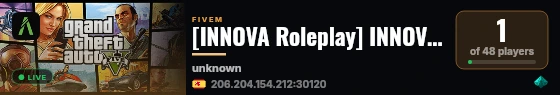 Oasis Roleplay live status badge