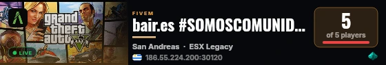 bair.es #SOMOSCOMUNIDAD live status badge