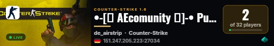 •-[★ AEcomunity ★]-• Public [24/7] live status badge