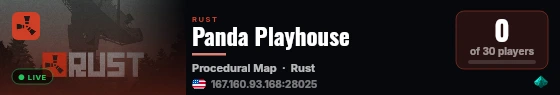 Panda Playhouse live status badge
