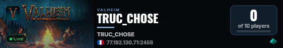 TRUC_CHOSE live status badge