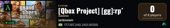 [Qbox Project] [gg]:rp´ live status badge