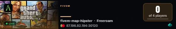   live status badge