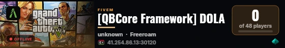 [QBCore Framework] DOLA live status badge