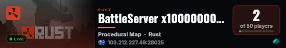 BattleServer x10000000000 (10B) |AU|PVP|KITS|TELEPORTS|MYMINI| live status badge
