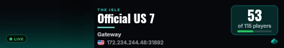 Official US 7 live status badge