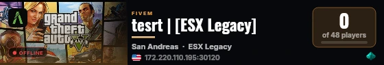 tesrt | [ESX Legacy] live status badge