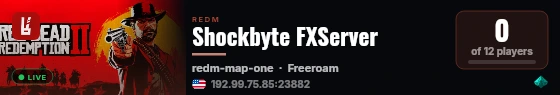 Shockbyte FXServer live status badge