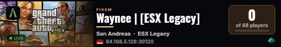Waynee | [ESX Legacy] live status badge