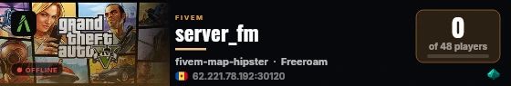 server_fm live status badge