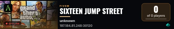 SIXTEEN JUMP STREET live status badge