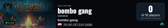 bombo gang live status badge