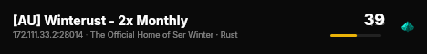 [AU] Winterust - 2x Monthly live status badge