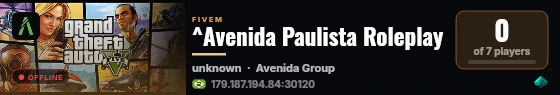 ^Avenida Paulista Roleplay live status badge