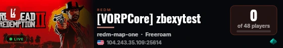 [VORPCore] zbexytest live status badge