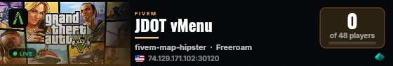 JDOT vMenu live status badge