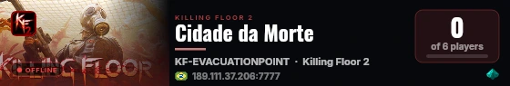 Cidade da Morte live status badge