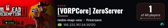 [VORPCore] ZeroServer live status badge