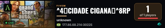 ^4🌟CIDADE CIGANA🌟^8RP live status badge