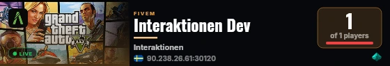 Interaktionen Dev live status badge