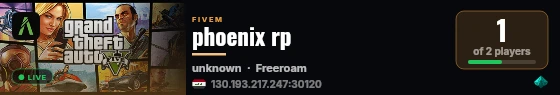 phoenix rp live status badge
