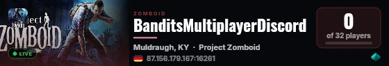 BanditsMultiplayerDiscord live status badge