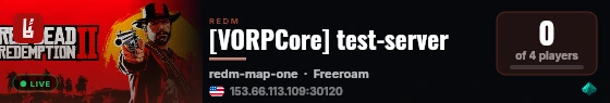 [VORPCore] test-server live status badge