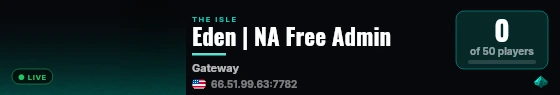 Eden | NA Free Admin live status badge